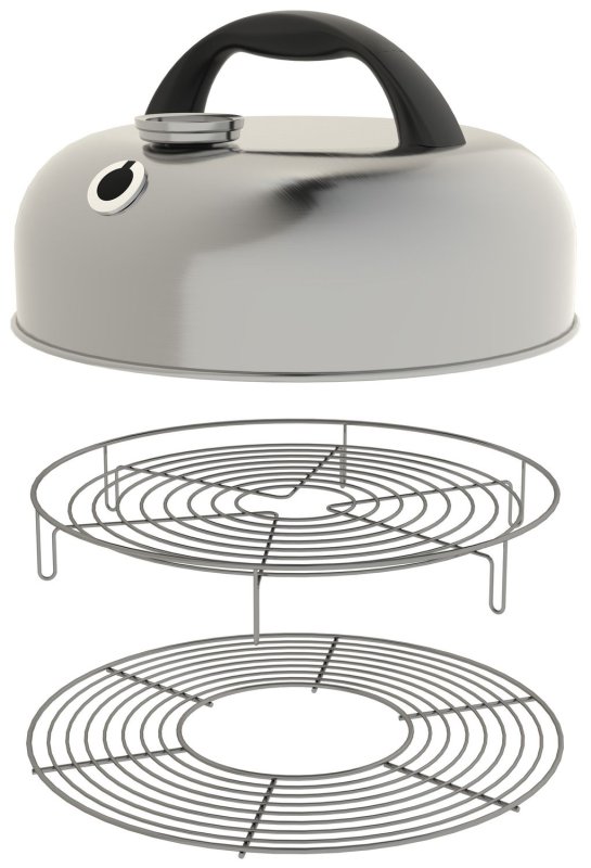 Outdoorchef Zubehörset City 320 C - Deckel mit Thermometer und 2 Grillroste