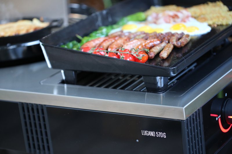 Outdoorchef Plancha XL für Blazing / Cooking Zone - kompatibel mit HEAT Grillmodul X-245 K, Lugano EVO II / Arosa EVO