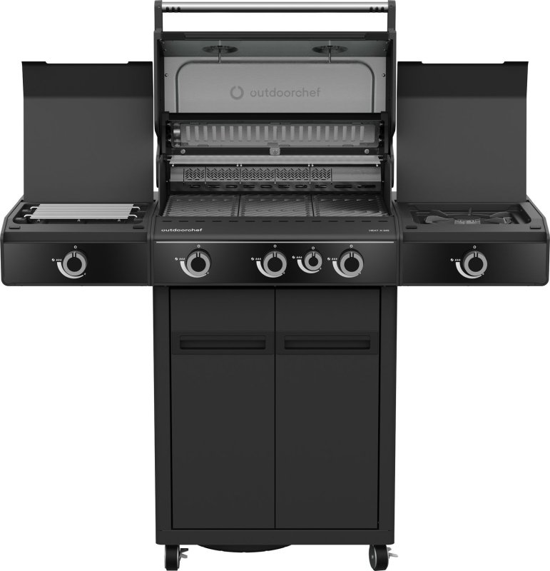 Outdoorchef Gasgrill - Grillstation HEAT X-345 RB - X-DEAL inkl. zusätzlichen Grillfürst Edelstahl Gussrosten (3 Stk.)