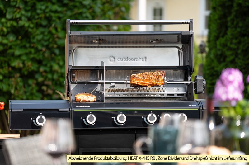 Outdoorchef Gasgrill - Grillstation HEAT X-545 RB - X-DEAL inkl. zusätzlichen Grillfürst Edelstahl Gussrosten (5 Stk.)