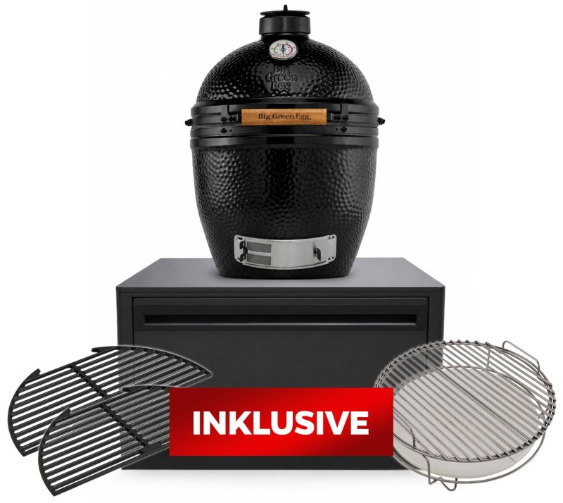 Outdoorchef Kamadomodul HEAT - mit Big Green Egg The Onyx Large Keramikgrill