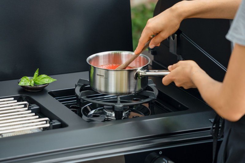 Outdoorchef Gasgrill Grillmodul HEAT X-245 K - mit Blazing- und Cookingzone