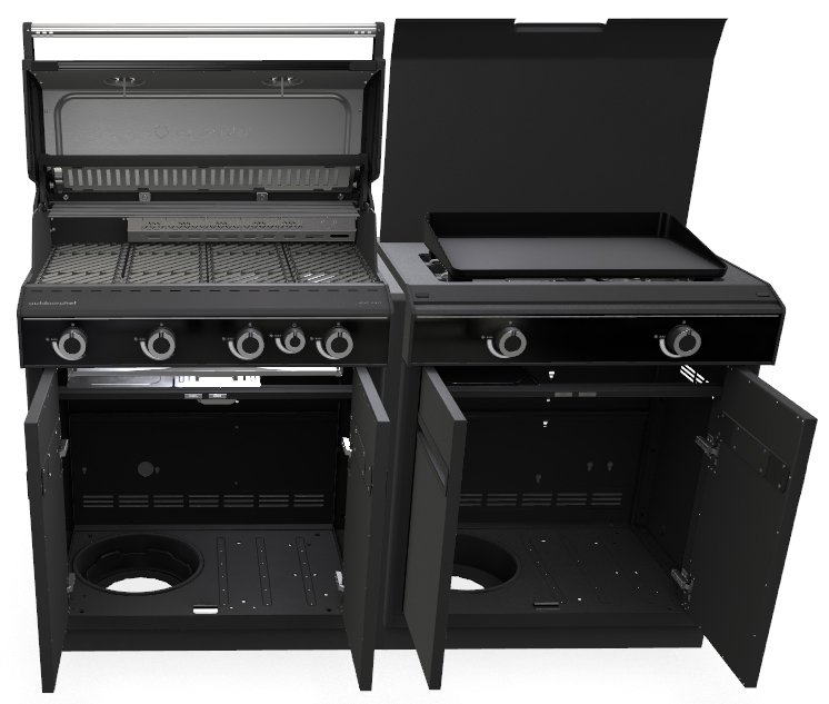 Outdoorchef HEAT Outdoor Küche: Grillstation 415/245 inkl. XL Plancha