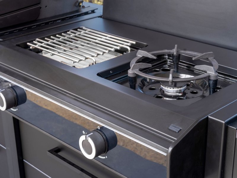 Outdoorchef Gasgrill Grillmodul HEAT X-245 K - mit Blazing- und Cookingzone