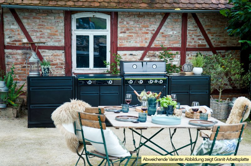 Outdoorchef HEAT Outdoor Küche XL 415/245 - mit Arbeitsplatte aus Edelstahl