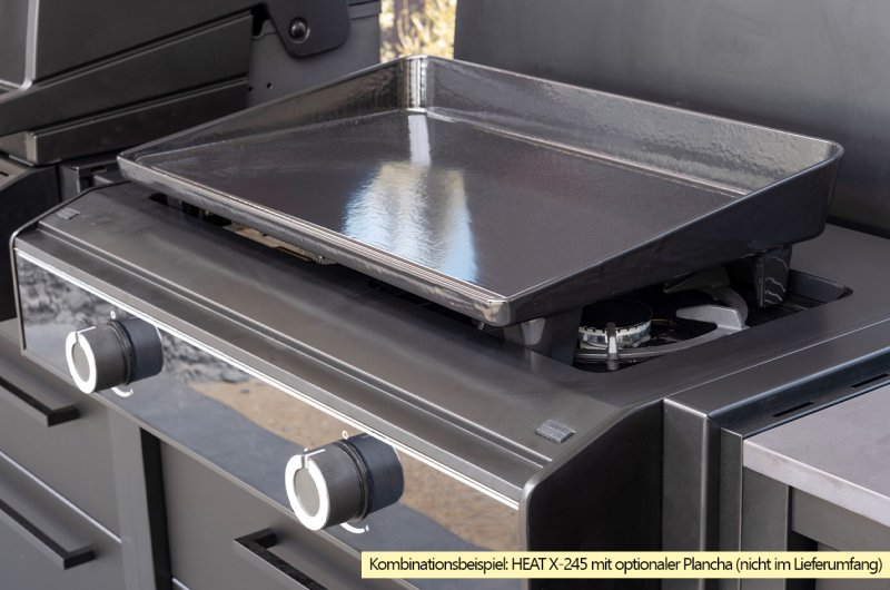 Outdoorchef Gasgrill Grillmodul HEAT X-245 K - mit Blazing- und Cookingzone
