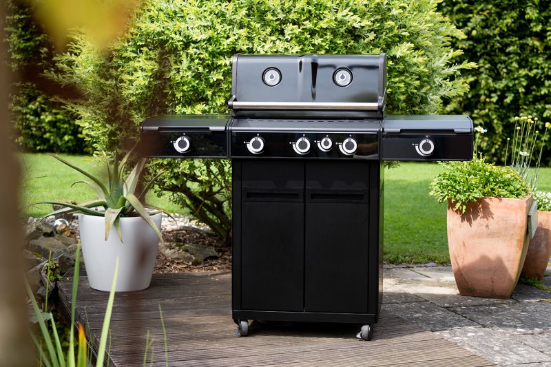 Outdoorchef Gasgrill - Grillstation HEAT X-345 RB - X-DEAL inkl. zusätzlichen Grillfürst Edelstahl Gussrosten (3 Stk.)