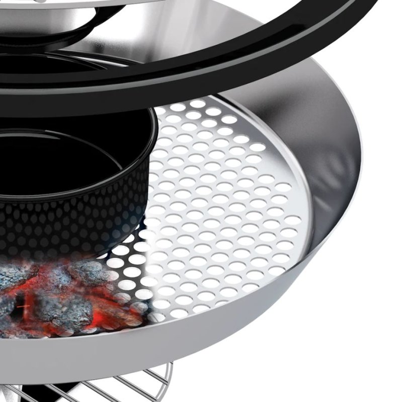 Outdoorchef Holzkohle Kugelgrill Kensington 570 C schwarz - Holzkohlegrill inkl. Abdeckhaube