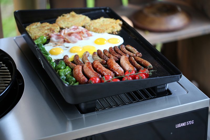 Outdoorchef Plancha XL für Blazing / Cooking Zone - kompatibel mit HEAT Grillmodul X-245 K, Lugano EVO II / Arosa EVO