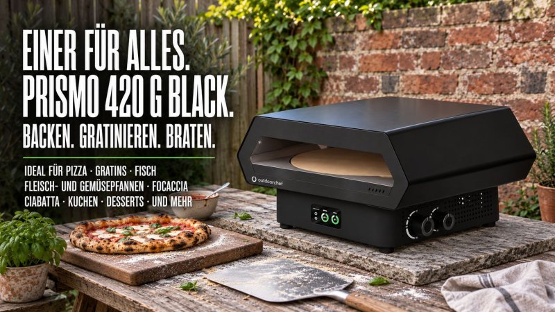 Outdoorchef Gas Pizzaofen Prismo 420 G Black