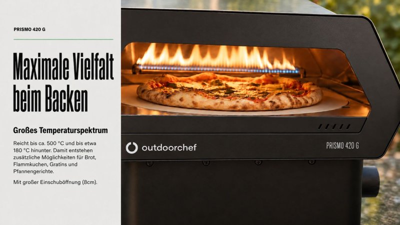 Outdoorchef Gas Pizzaofen Prismo 420 G Black