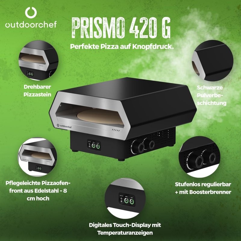 Outdoorchef Gas Pizzaofen Prismo 420 G inkl. Abdeckhaube
