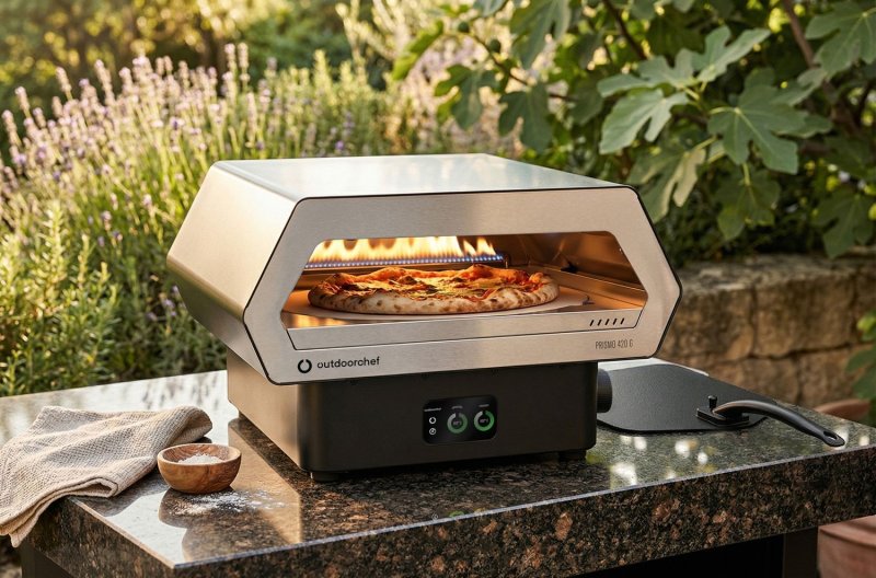 Outdoorchef Gas Pizzaofen Prismo 420 G inkl. Abdeckhaube und Pizzaschieber