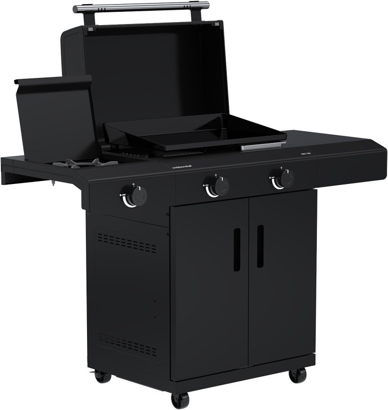 Outdoorchef Planchagrill HEAT C-265 - mit Doppel-Blazing-Zone, Cooking Zone und Gusseisen-Plancha