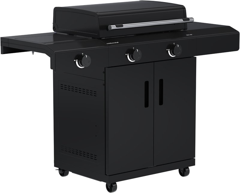 Outdoorchef Planchagrill HEAT C-265 - mit Doppel-Blazing-Zone, Cooking Zone und Gusseisen-Plancha