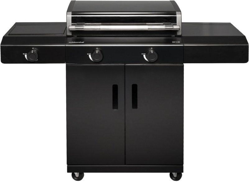 Outdoorchef Planchagrill HEAT C-265 - mit Doppel-Blazing-Zone, Cooking Zone und Gusseisen-Plancha