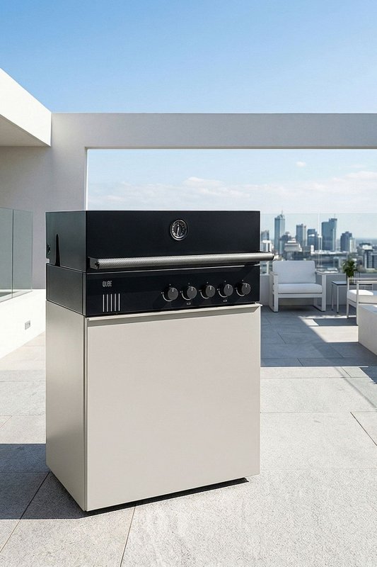 Outdoorchef QUBE X-415 RB Black - Grillfürst Edition - Soft Beige