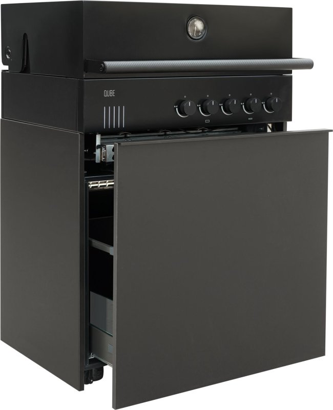 Outdoorchef QUBE X-415 RB Black - Grillfürst Edition - Stone Taupe