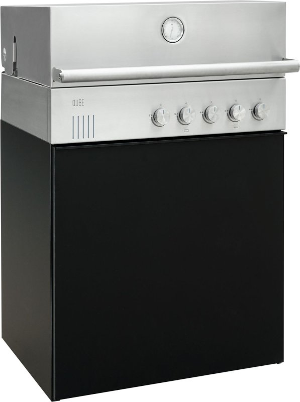 Outdoorchef QUBE X-415 RB S Edelstahl - Grillfürst Edition - Midnight Black