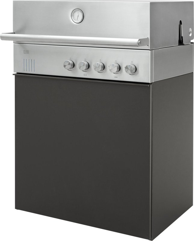 Outdoorchef QUBE X-415 RB S Edelstahl - Grillfürst Edition - Stone Taupe