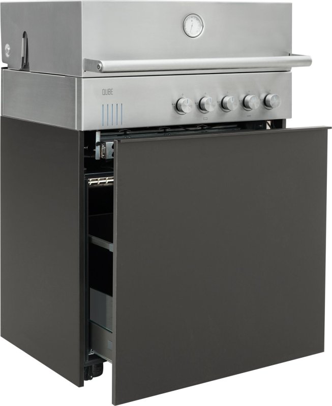 Outdoorchef QUBE X-415 RB S Edelstahl - Grillfürst Edition - Stone Taupe