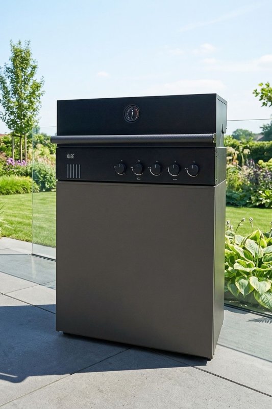 Outdoorchef QUBE X-415 RB Black - Grillfürst Edition - Stone Taupe