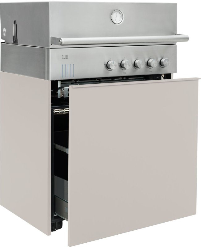 Outdoorchef QUBE X-415 RB S Edelstahl - Grillfürst Edition - Soft Beige