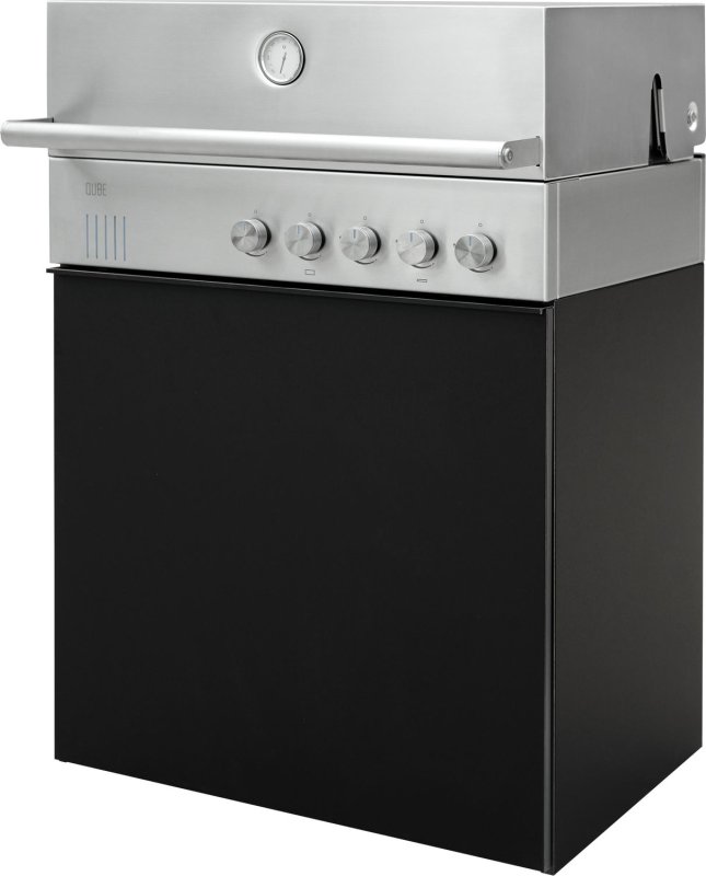 Outdoorchef QUBE X-415 RB S Edelstahl - Grillfürst Edition - Midnight Black