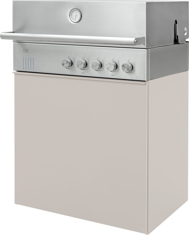 Outdoorchef QUBE X-415 RB S Edelstahl - Grillfürst Edition - Soft Beige
