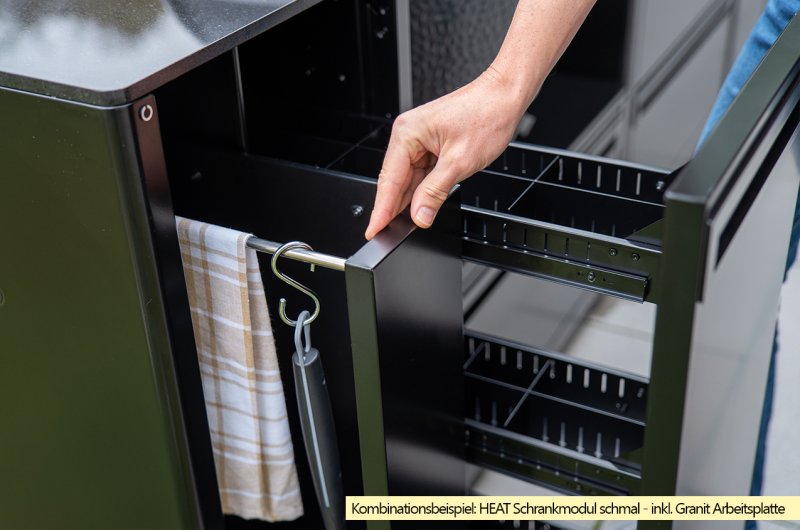 Outdoorchef Schrankmodul HEAT - schmal - Multifunktions-Auszug (Apothekerschrank)