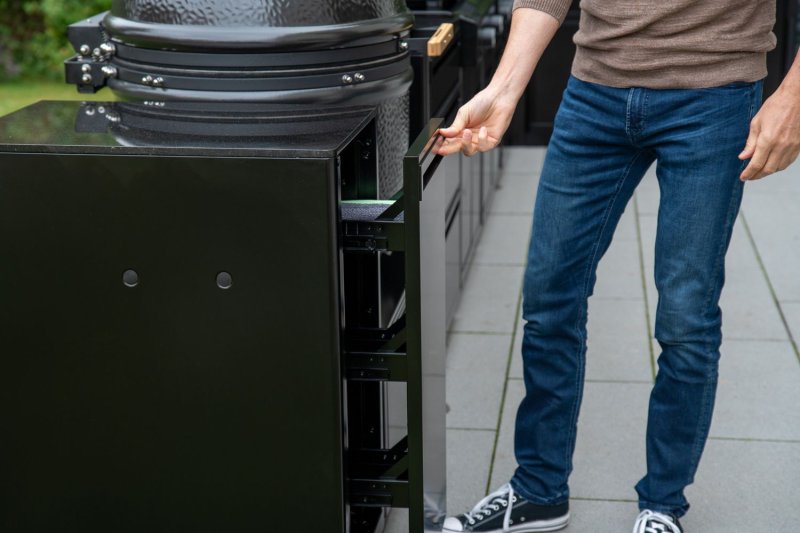 Outdoorchef Schrankmodul HEAT - schmal - Multifunktions-Auszug (Apothekerschrank) - inkl. Arbeitsplatte Granit
