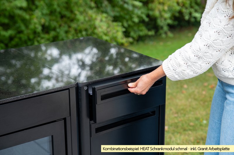 Outdoorchef Schrankmodul HEAT - schmal - Schubladen