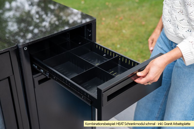 Outdoorchef Schrankmodul HEAT - schmal - Schubladen
