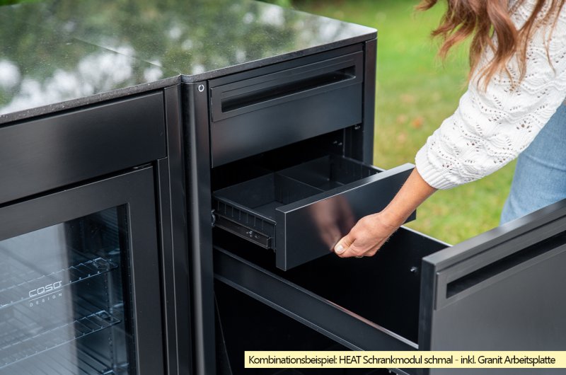 Outdoorchef Schrankmodul HEAT - schmal - Schubladen