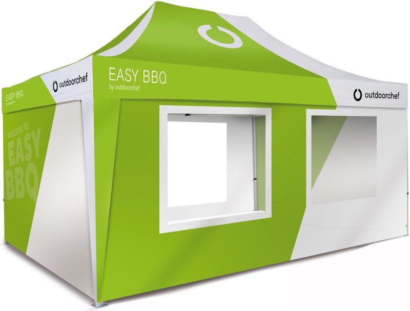 Outdoorchef Seitenwände für Grillpavillon 4,5 x 3m - 4er-Set