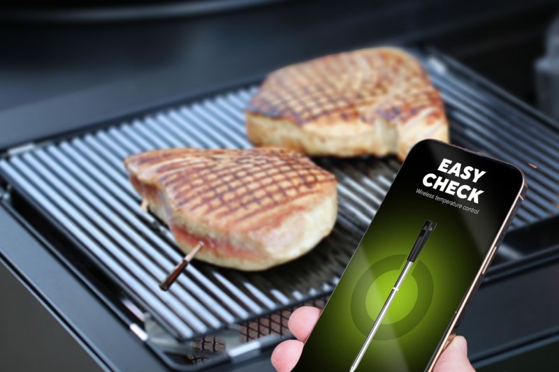 Outdoorchef Steak Set mit Blazinglas® HEAT + Easy Check Thermometer Single