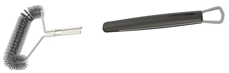 Outdoorchef Triangel Grillbürste mit Nylonborsten, 41,5 cm