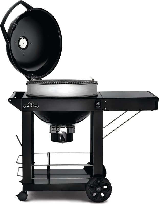 Napoleon PRO-CART Holzkohlegrill Kugelgrill Ø 57 cm mit Unterwagen, Gussrost und Deckelscharnier - Modell 2024