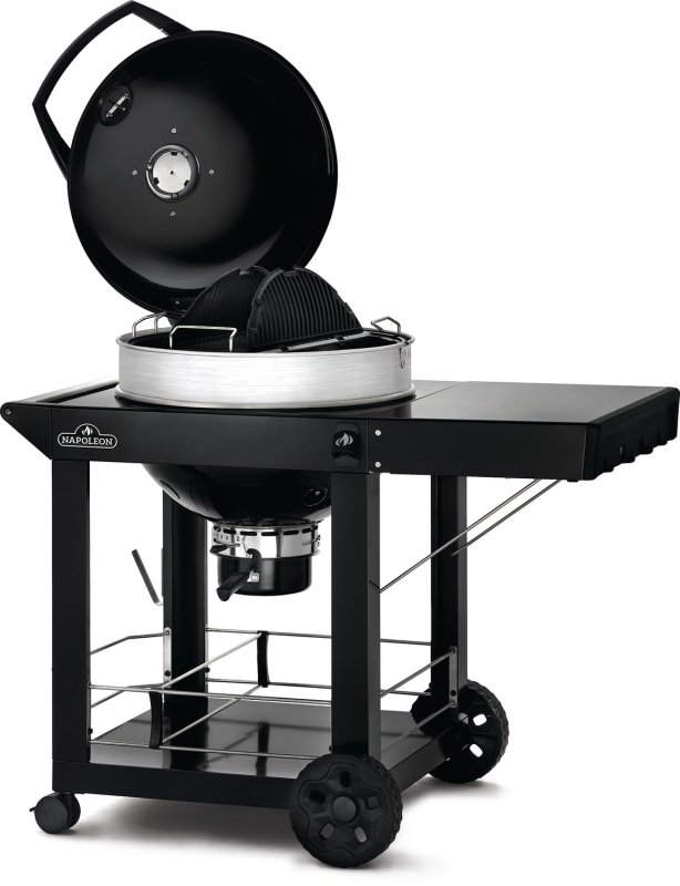 Napoleon PRO-CART Holzkohlegrill Kugelgrill Ø 57 cm - 50 Jahre Napoleon - inkl. Grillplatte, Holzkohlekörben und Grillbesteck Pro