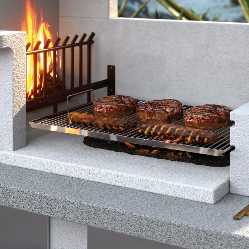 Palazzetti Grillkamin Antille 2 mit Pizzaofen inkl. Montagematerial