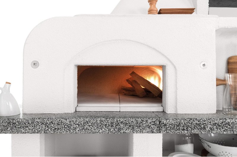 Palazzetti Grillkamin Antille 2 mit Pizzaofen inkl. Montagematerial