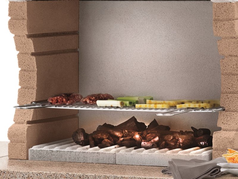 Palazzetti Outdoor Küche: Modul Grillkamin Ariel inkl. Montagematerial