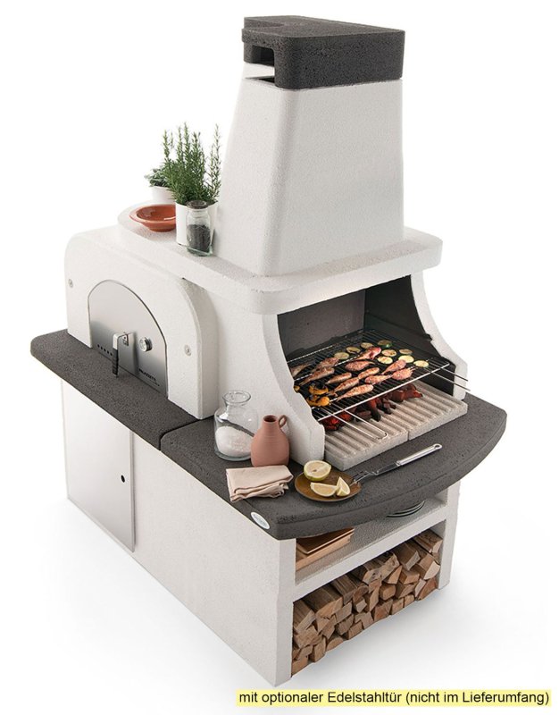 Palazzetti Grillkamin Bastia mit Pizzaofen inkl. Montagematerial