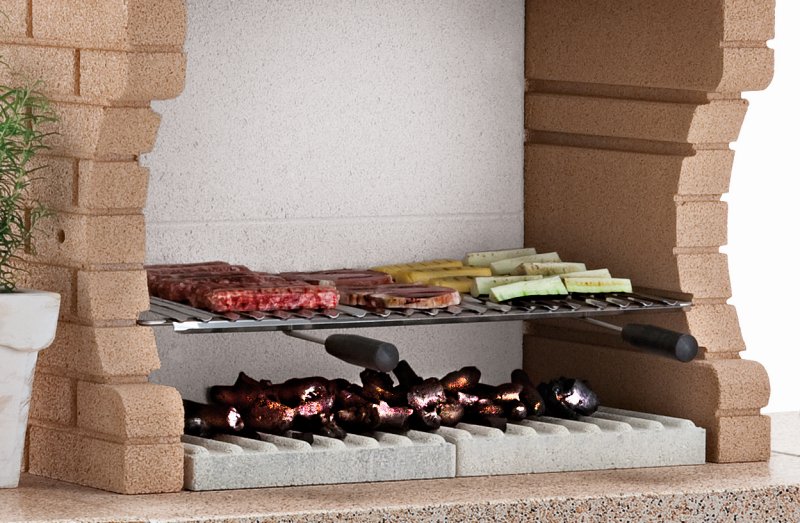 Palazzetti Outdoor Küche: Modul Grillkamin Cordoba inkl. Montagematerial