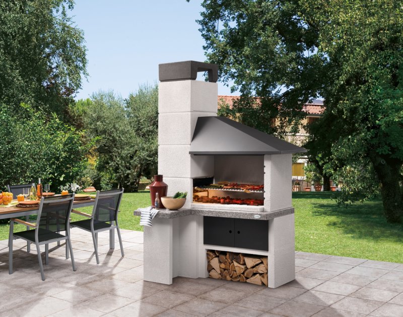 Palazzetti Grillkamin Faro inkl. Montagematerial (ohne Türen, optional erhältlich)