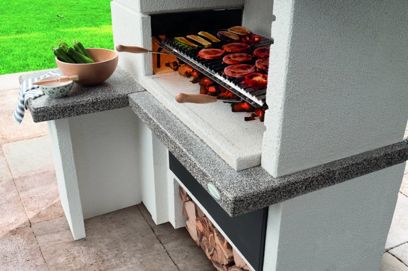 Palazzetti Grillkamin Faro inkl. Montagematerial (ohne Türen, optional erhältlich)