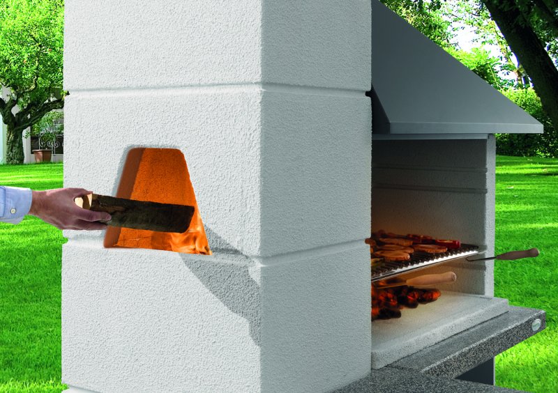 Palazzetti Grillkamin Faro inkl. Montagematerial (ohne Türen, optional erhältlich)