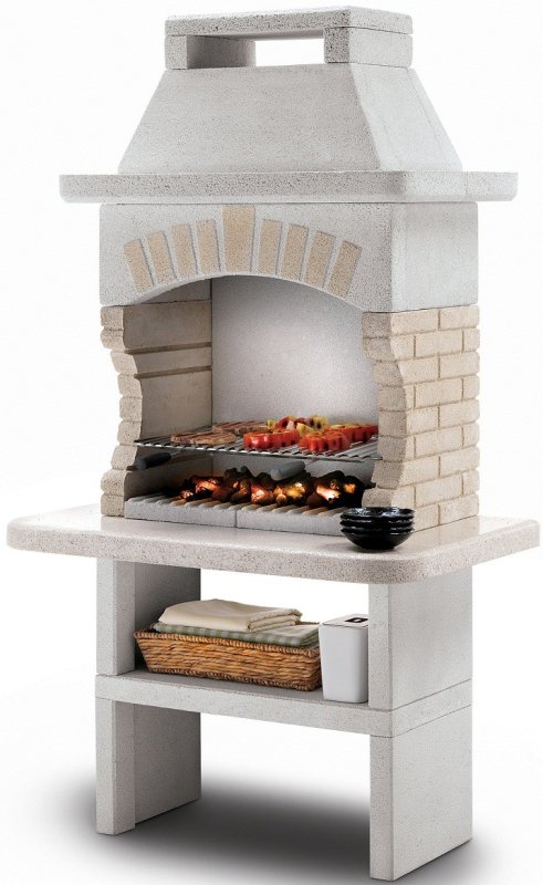 Palazzetti Grillkamin Fiji - grau inkl. Montagematerial
