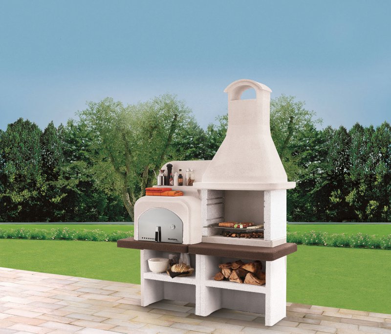 Palazzetti Grillkamin Grado 2 mit Pizzaofen inkl. Montagematerial