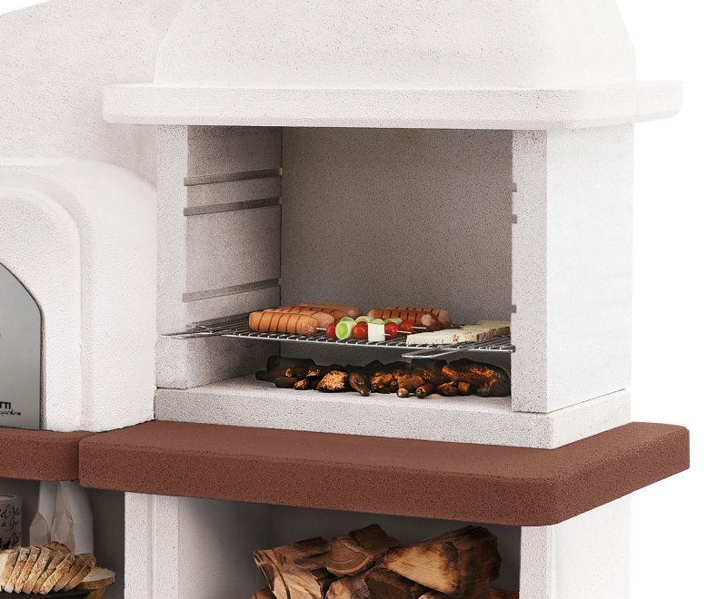 Palazzetti Grillkamin Grado 2 mit Pizzaofen inkl. Montagematerial